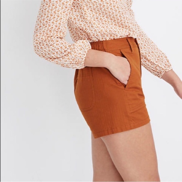 Madewell Sienna Camp Short Burnt Orange Women’s Small - Picture 2 of 9